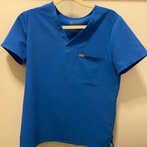 Royal blue FIGS top